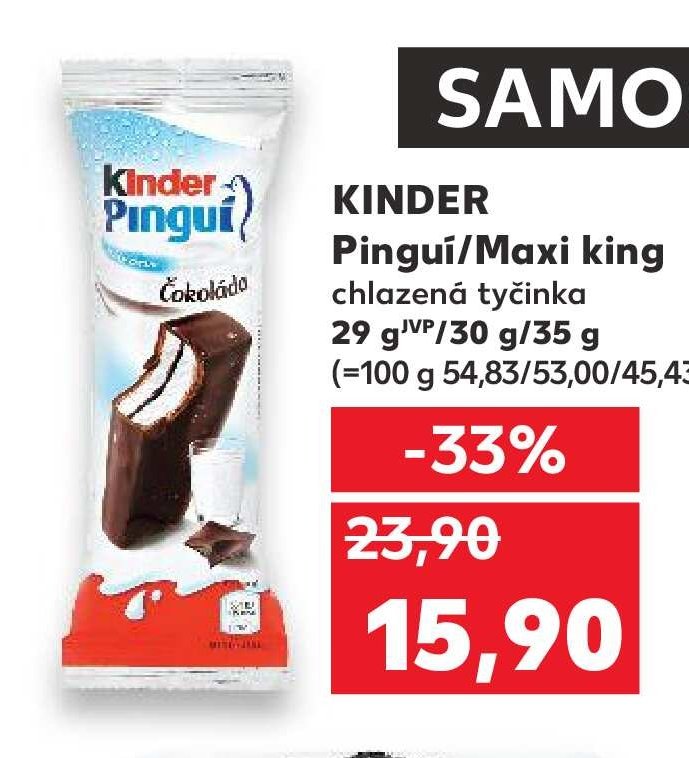 KINDER Pinguí/Maxi king 29 g/30 g