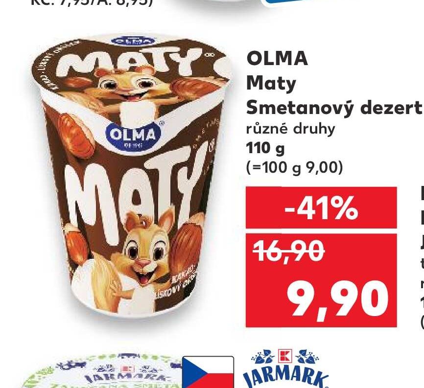 OLMA Maty Smetanový dezert 110 g