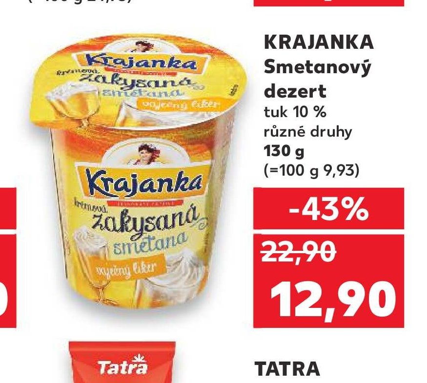 KRAJANKA Smetanový dezert 130 g