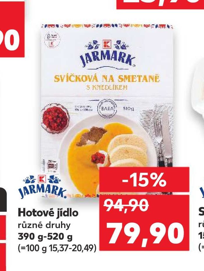JARMARK Hotové jídlo různé druhy 390 g-520 g