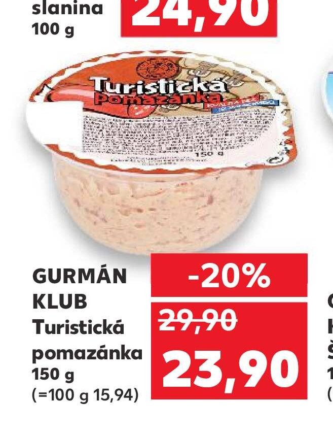 GURMÁN KLUB Turistická pomazánka 150 g
