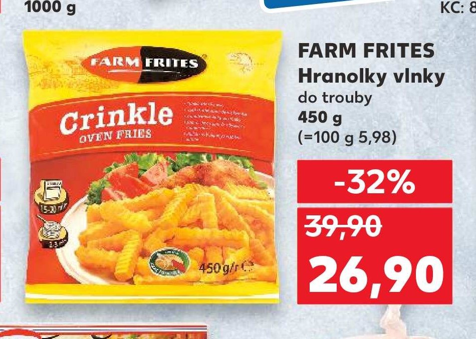 FARM FRITES Hranolky vlnky