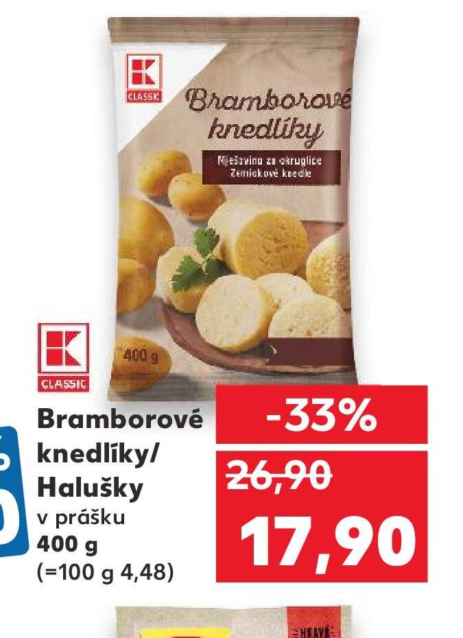Bramborové knedlíky/Halušky v prášku 400 g