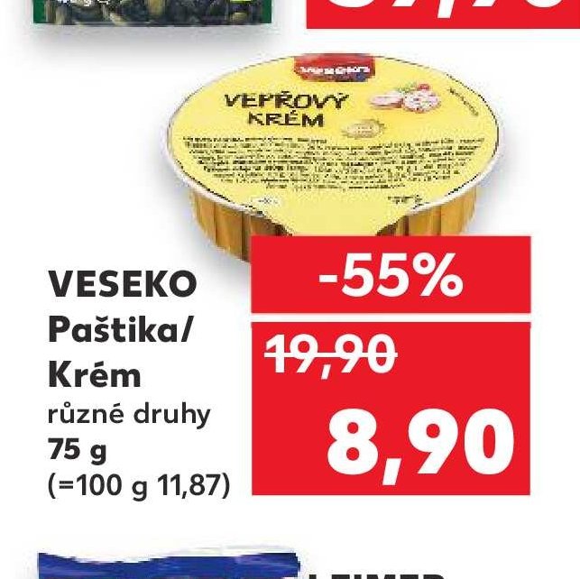 VESEKO Paštika/Krém 75 g