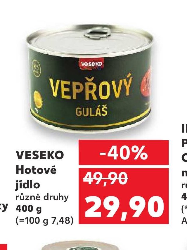 VESEKO Hotové jídlo 400 g