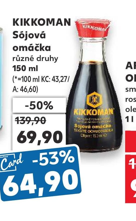 KIKKOMAN Sójová omáčka 150 ml