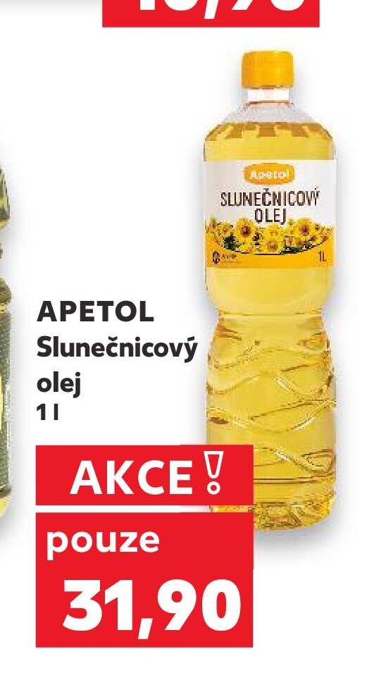 APETOL Slunečnicový olej 1 l