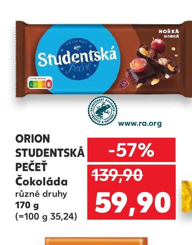 ORION STUDENTSKÁ PEČEŤ Čokoláda
