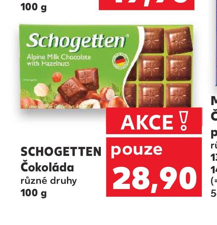 SCHOGETTEN Čokoláda