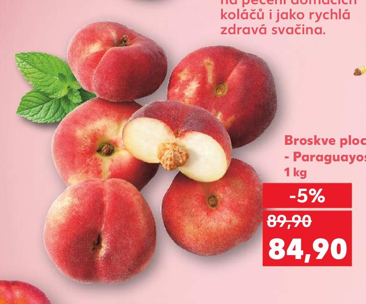 Broskve ploché - Paraguayos 1 kg