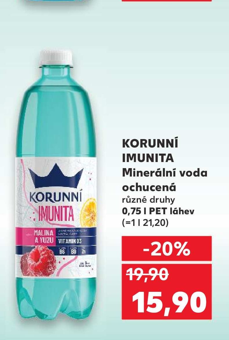 KORUNNÍ IMUNITA Minerální voda ochucená