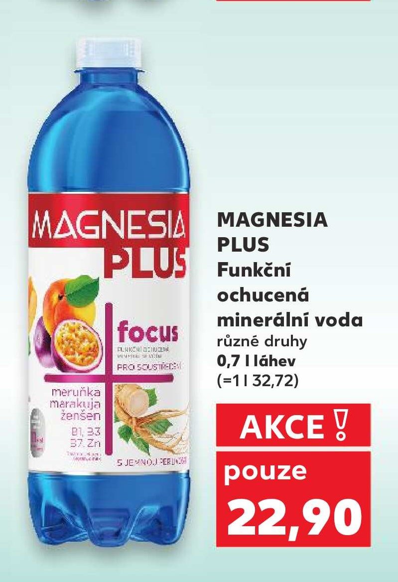 MAGNESIA PLUS Funkční minerální voda
