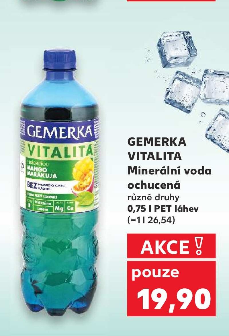 GEMERKA VITALITA Minerální voda ochucená