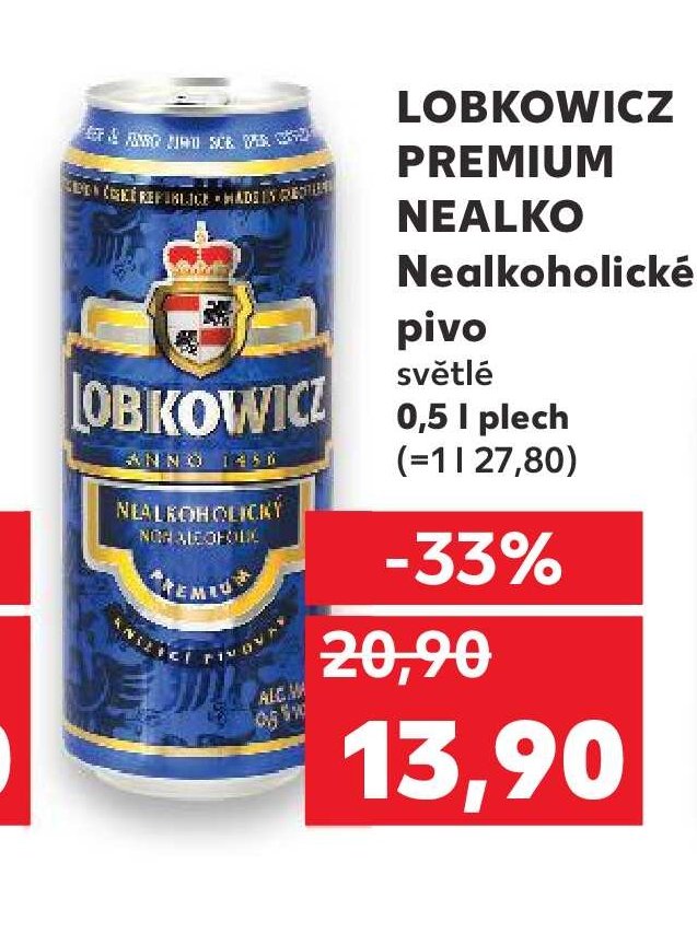 Lobkowicz Premium Nealkoholické pivo