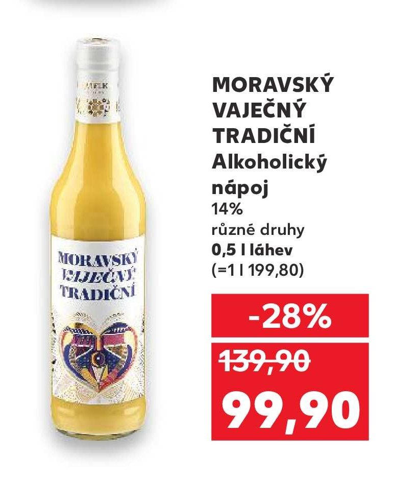 MORAVSKÝ VAJEČNÝ TRADIČNÍ Alkoholický nápoj