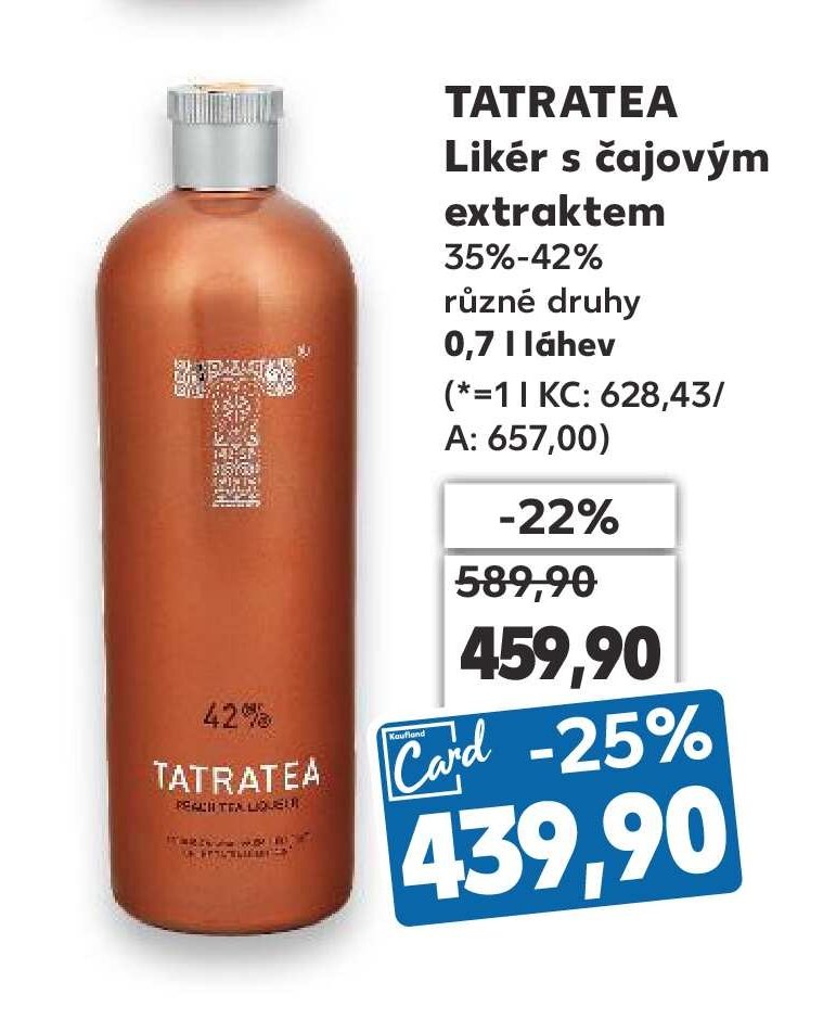 TATRATEA Likér s čajovým extraktem