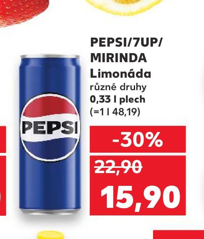 PEPSI/7UP/MIRINDA Limonáda