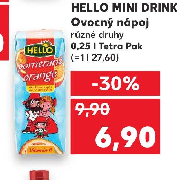 HELLO MINI DRINK Ovocný nápoj