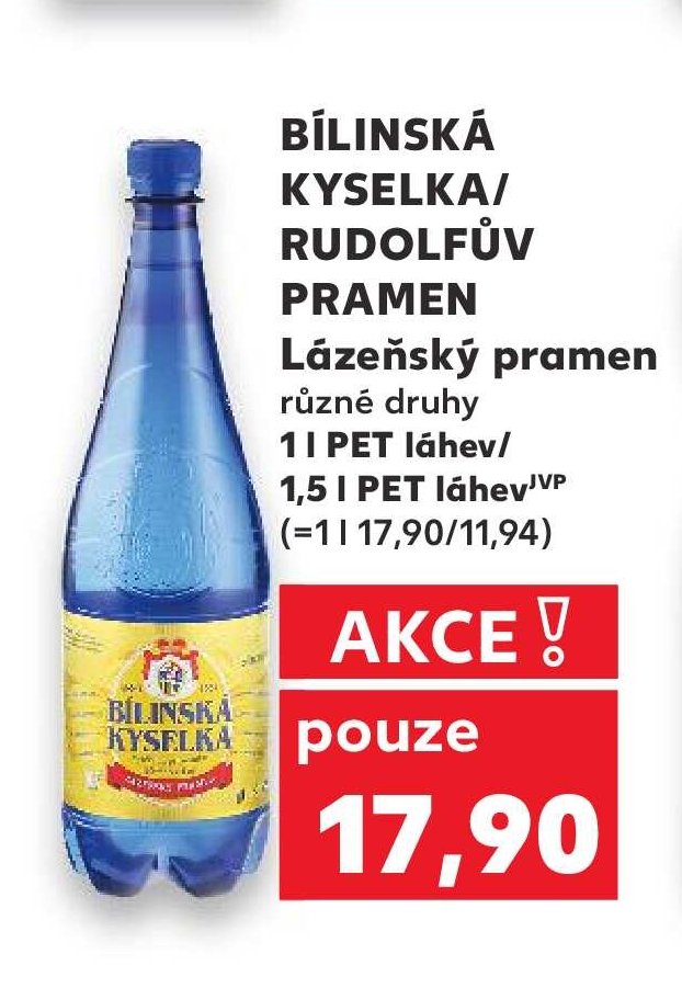 BÍLINSKÁ KYSELKA/RUDOLFŮV PRAMEN Lázeňský pramen
