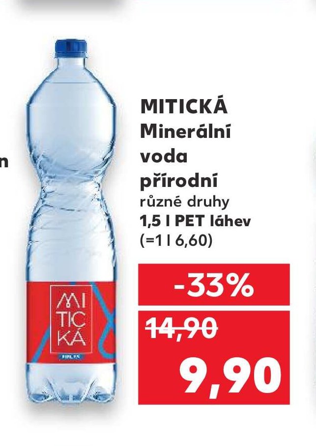 MITICKÁ Minerální voda přírodní