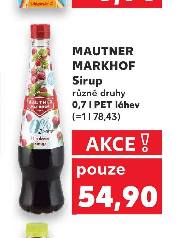 MAUTNER MARKHOF Sirup