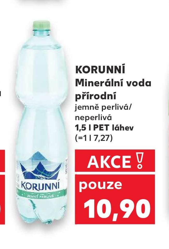 KORUNNÍ Minerální voda přírodní