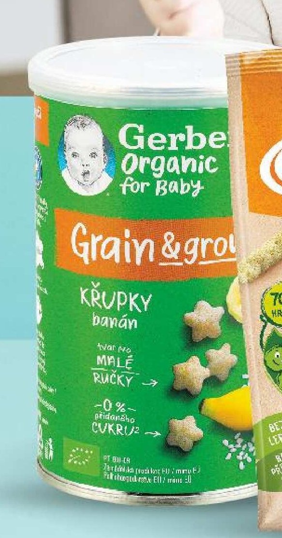 Gerber Organic Grain & grow křupky banán