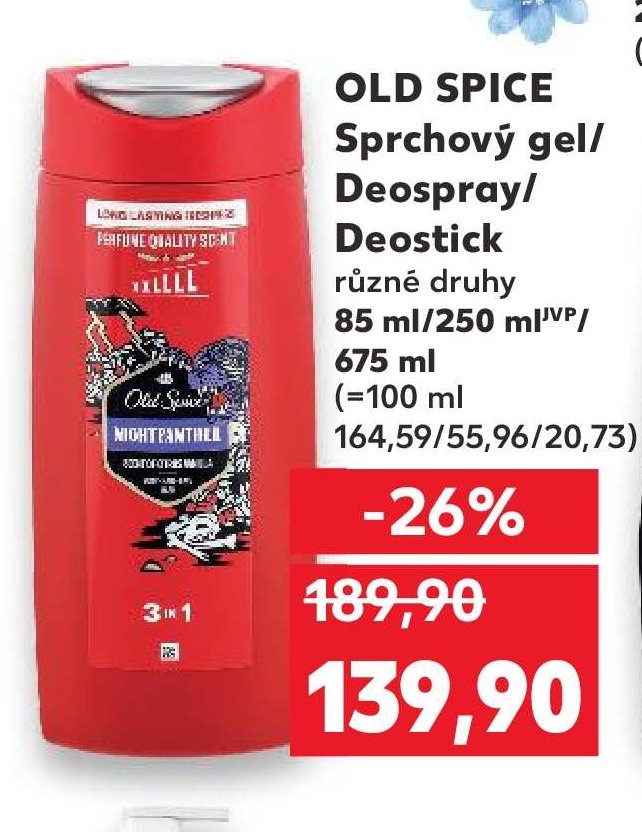 OLD SPICE Sprchový gel/Deospray/Deostick