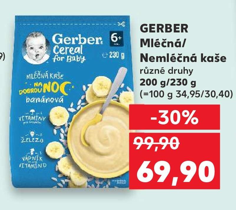 GERBER Mléčná/Nemléčná kaše