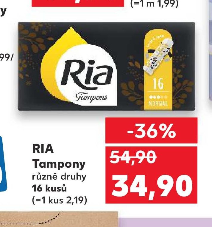 RIA Tampony různé druhy