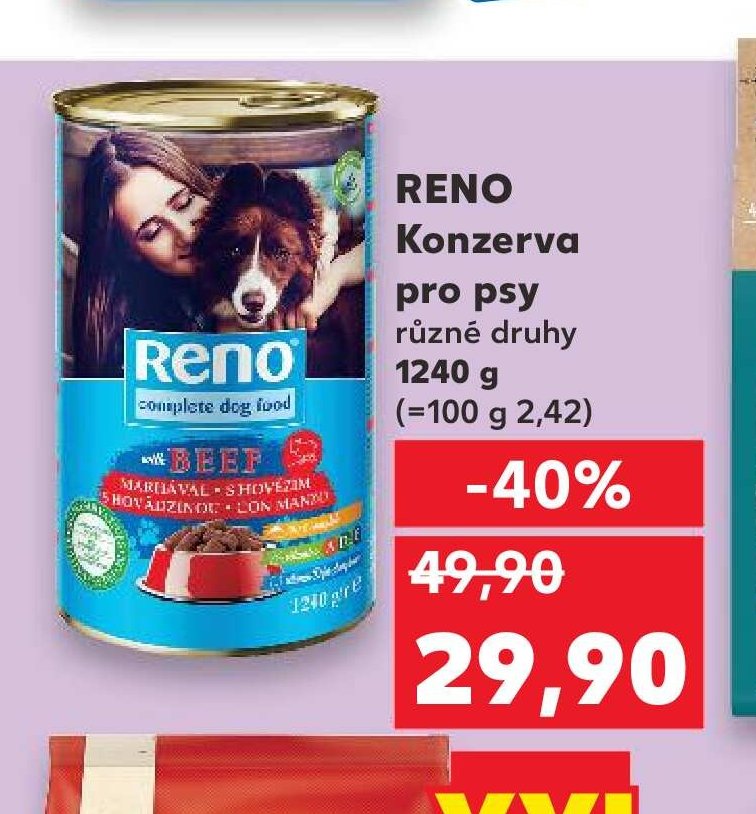 RENO Konzerva pro psy různé druhy