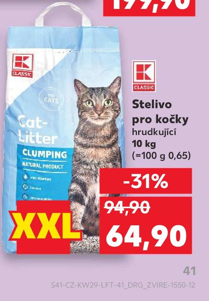 Stelivo pro kočky hrudkující