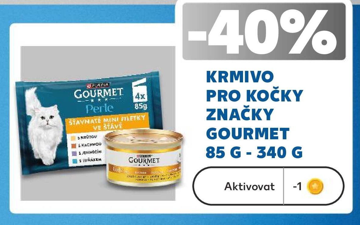 Krmivo pro kočky značky Gourmet 85 g - 340 g