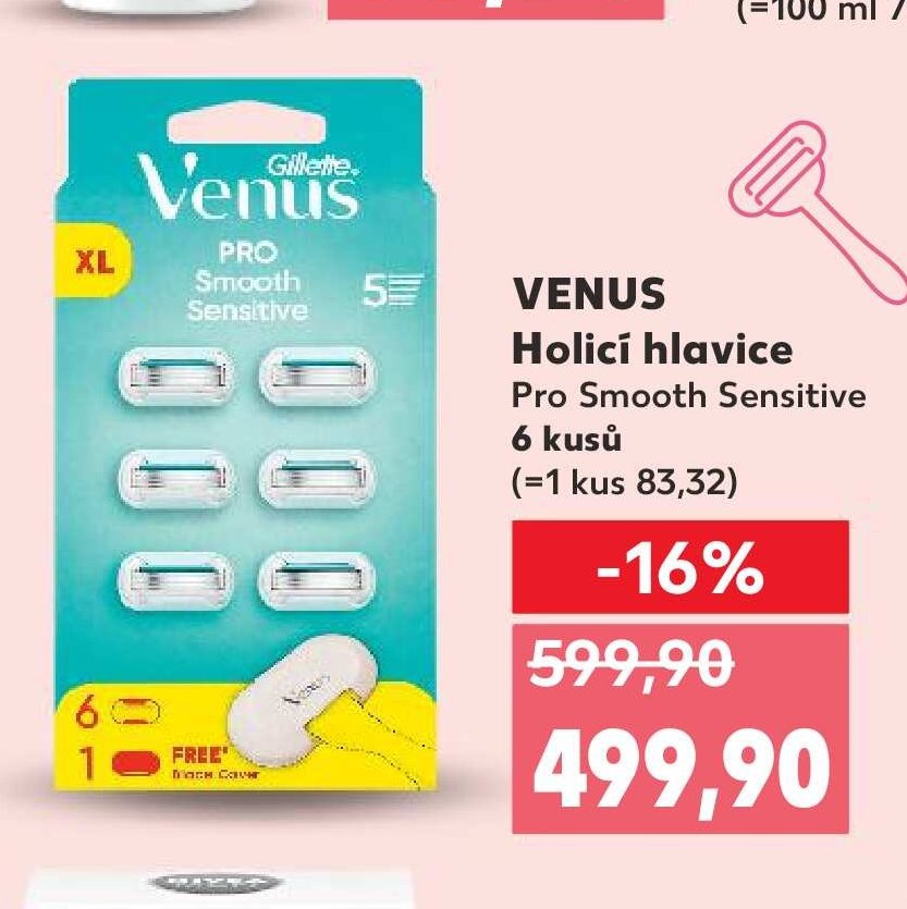 VENUS Holící hlavice Pro Smooth Sensitive