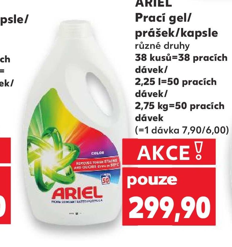 Ariel Prací gel/prášek/kapsle