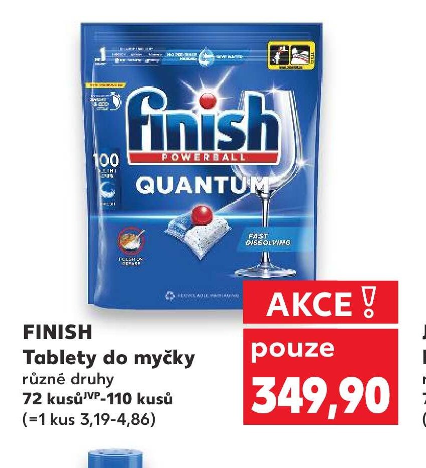 FINISH Tablety do myčky různé druhy