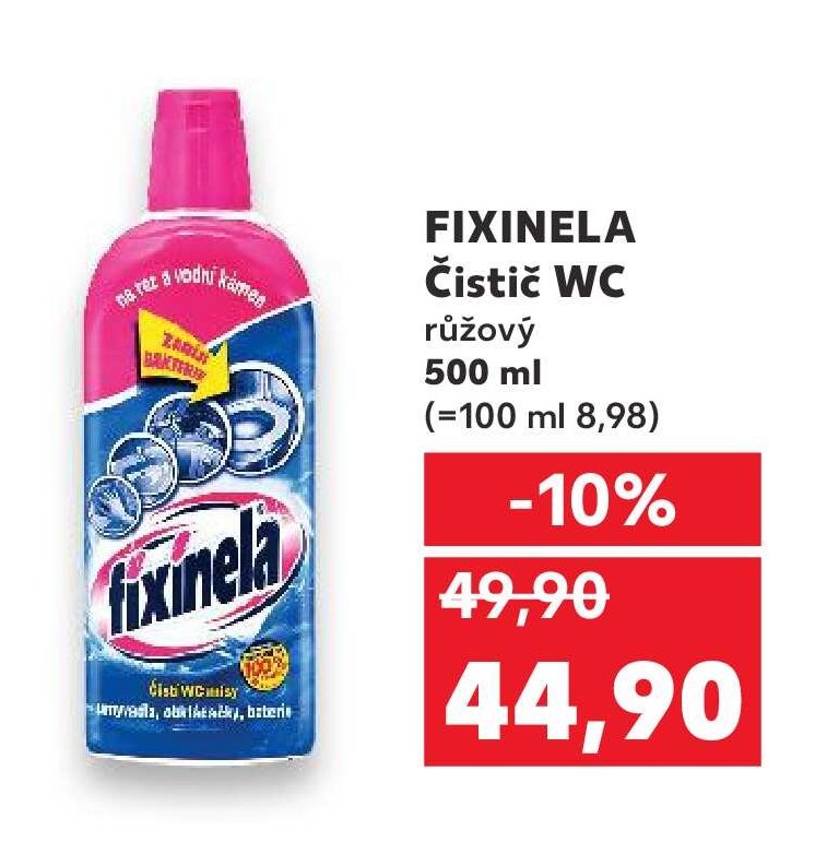 FIXINELA Čistič WC růžový