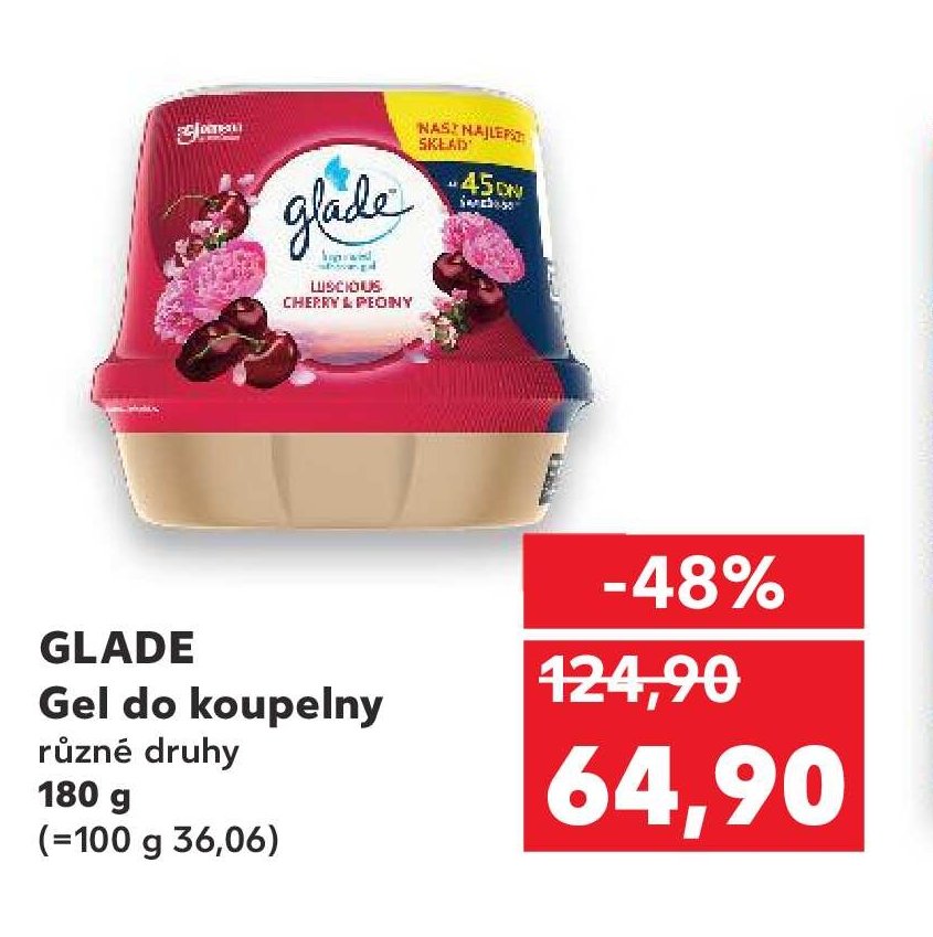 GLADE Gel do koupelny různé druhy