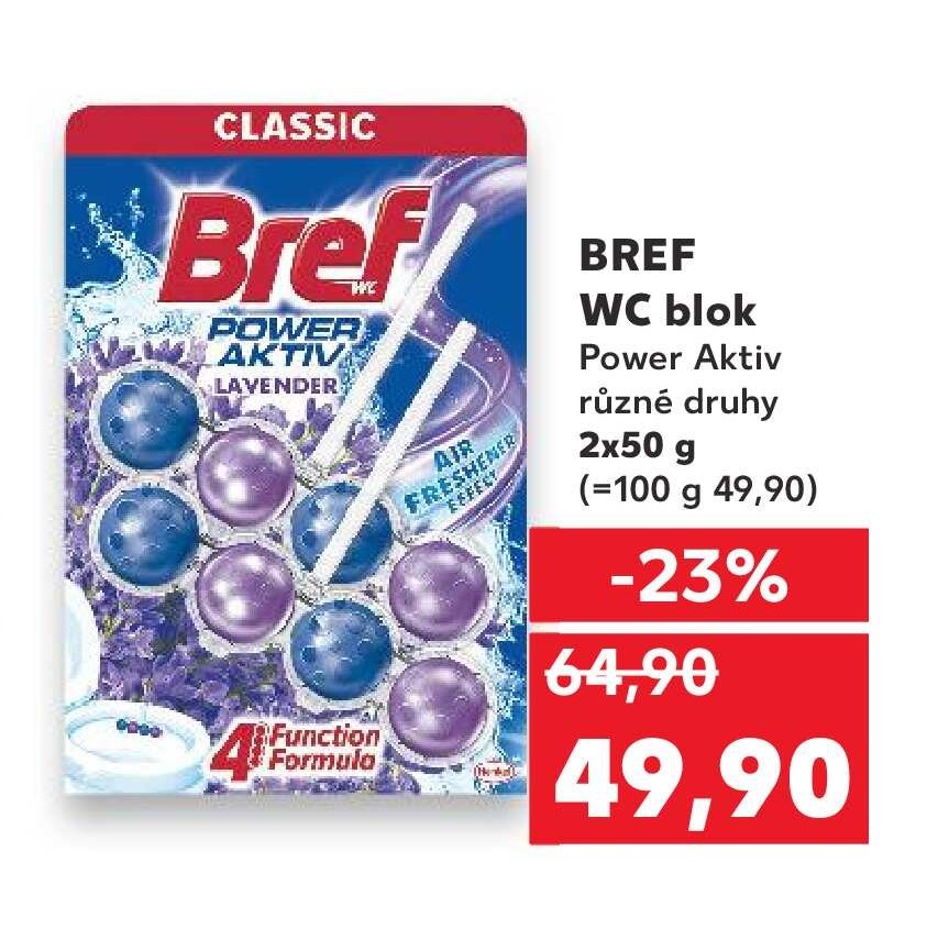 BREF WC blok Power Aktiv různé druhy
