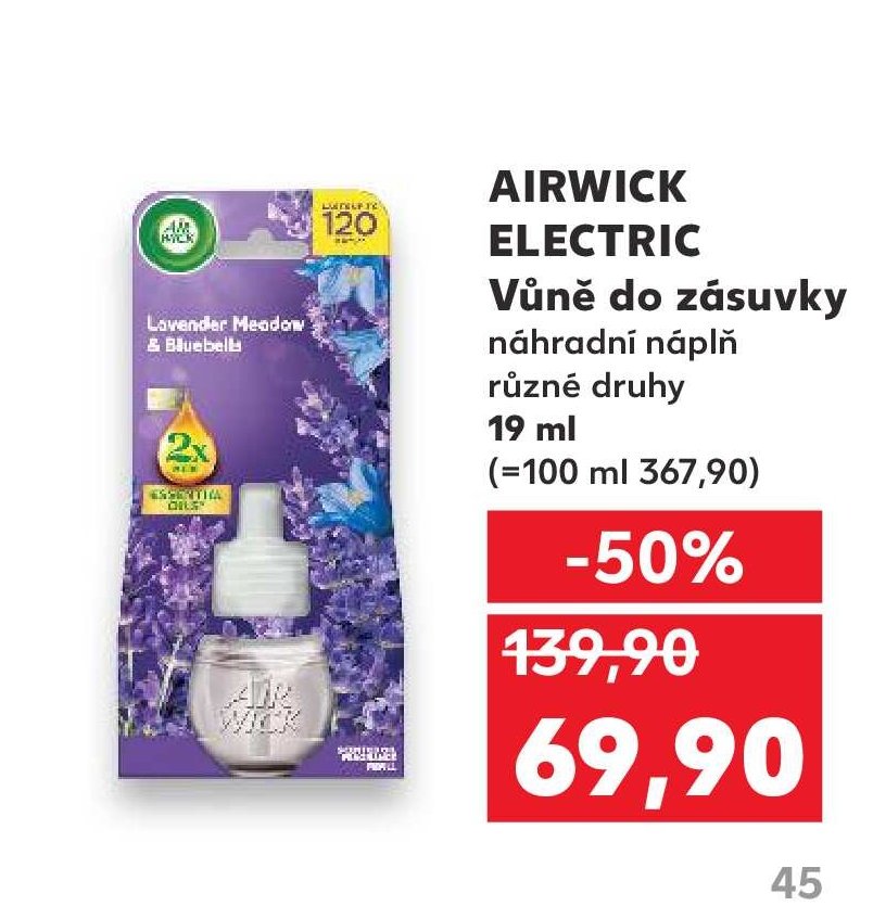 AIRWICK ELECTRIC Vůně do zásuvky náhradní náplň různé druhy