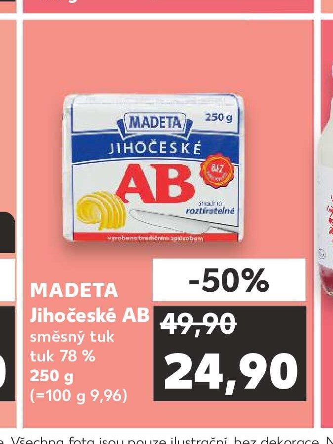 Madeta Jihočeské AB směsný tuk