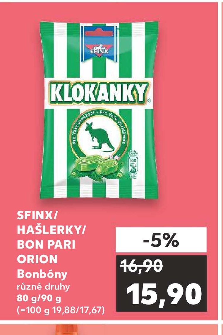 SFINX/ HAŠLERKY/ BON PARI ORION Bonbóny