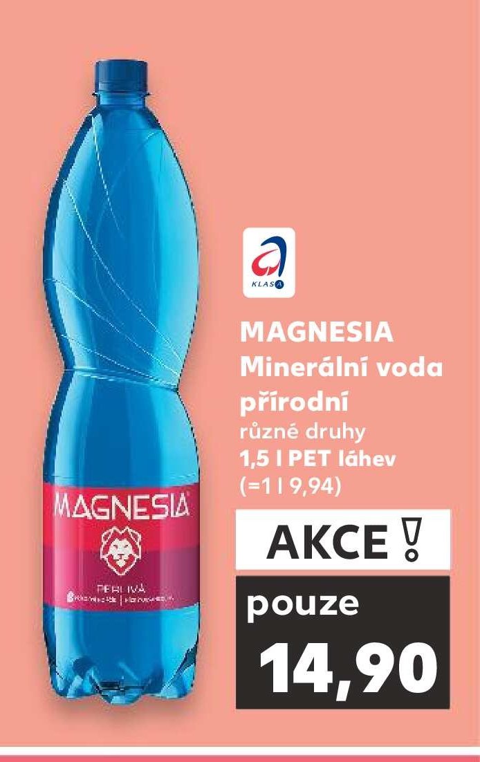 MAGNESIA Minerální voda