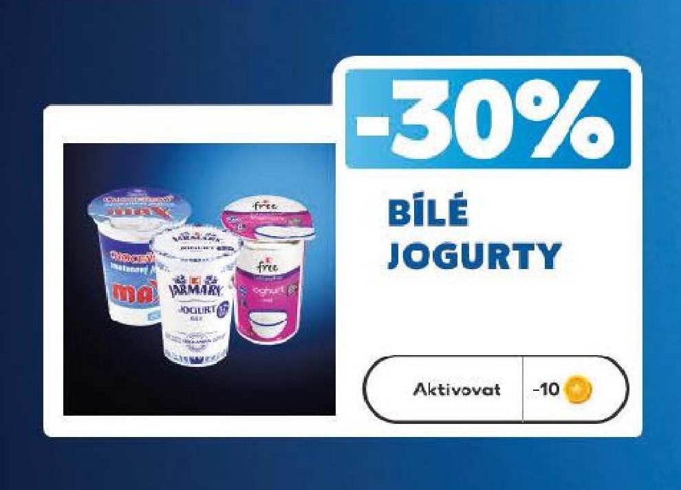 BÍLÉ JOGURTY
