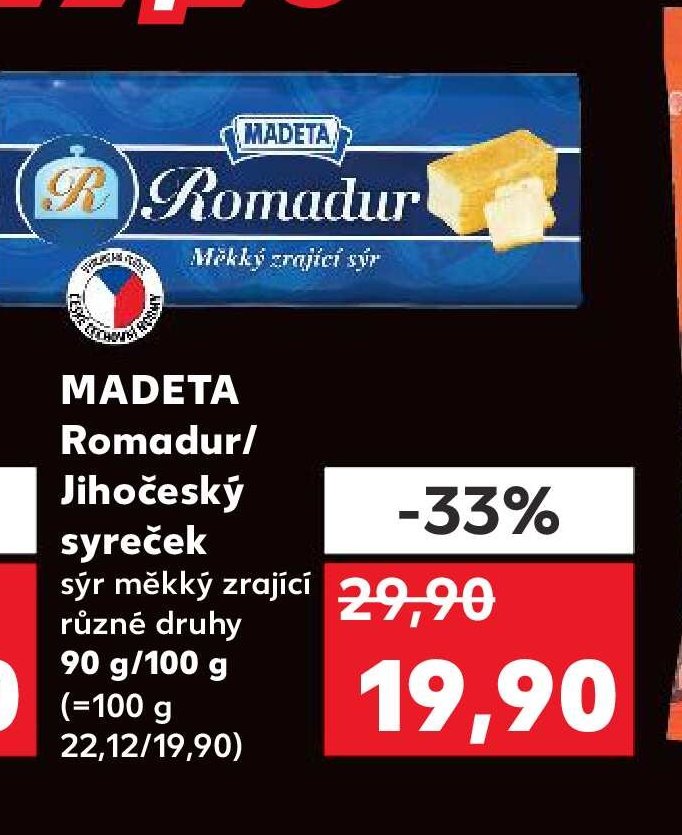 MADETA Romadur/Jihočeský syreček