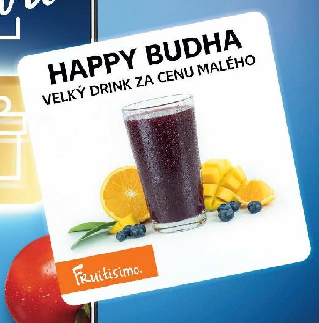 HAPPY BUDHA VELKÝ DRINK ZA CENU MALÉHO