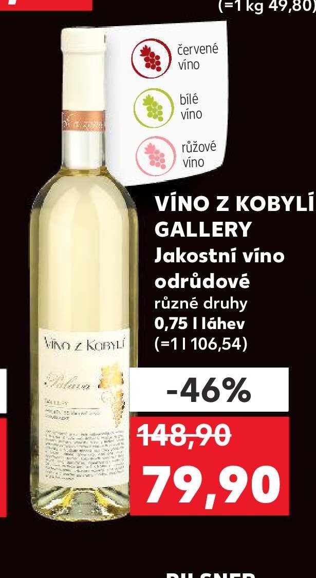 VÍNO Z KOBYLÍ GALLERY Jakostní víno