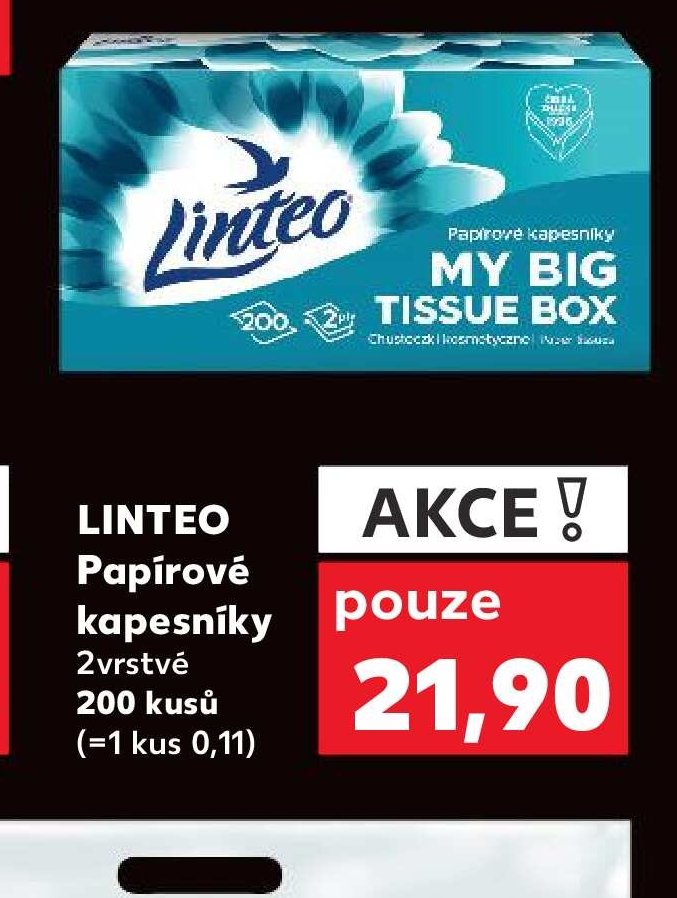 LINTEO Papírové kapesníky