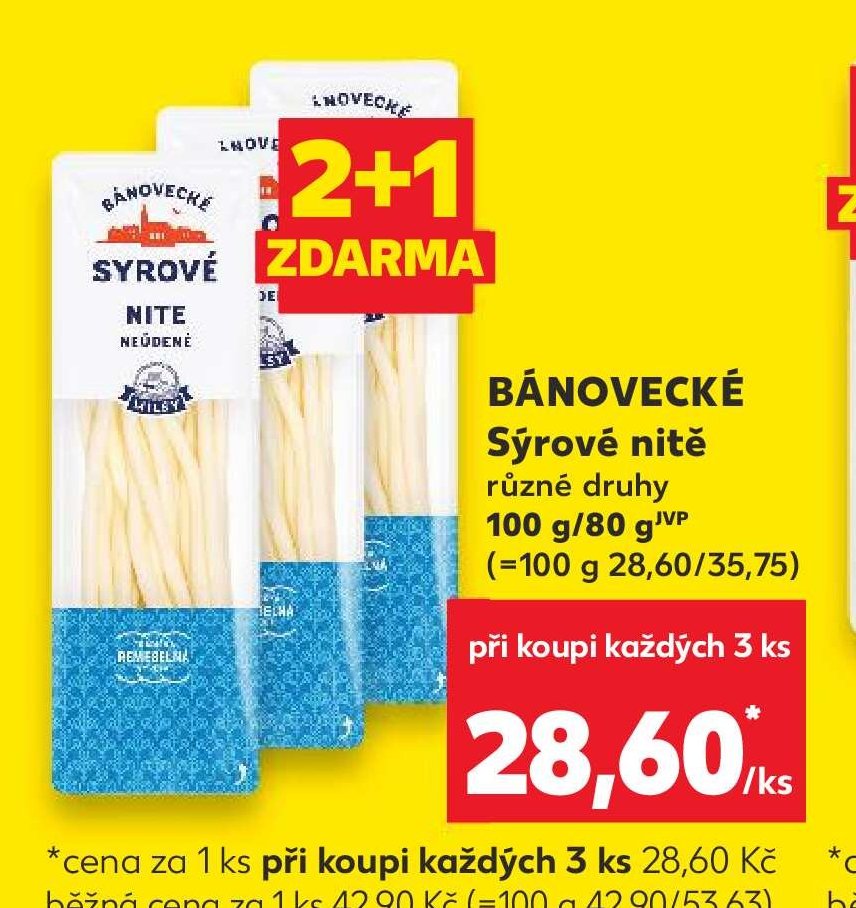 BÁNOVECKÉ Sýrové nitě