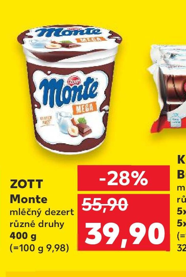 Zott Monte mléčný dezert